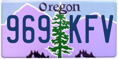 OR license plate 969KFV