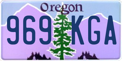 OR license plate 969KGA