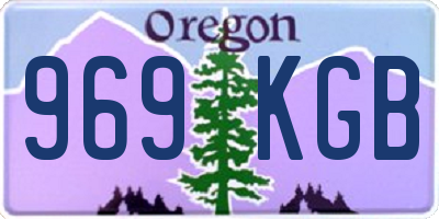 OR license plate 969KGB