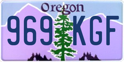 OR license plate 969KGF