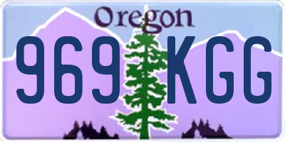 OR license plate 969KGG