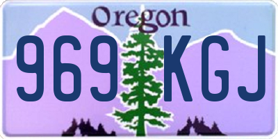 OR license plate 969KGJ
