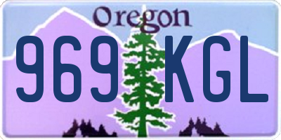 OR license plate 969KGL