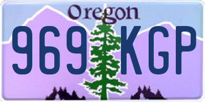 OR license plate 969KGP