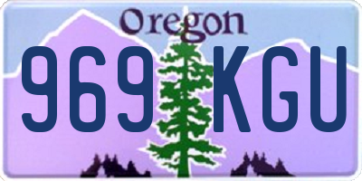 OR license plate 969KGU