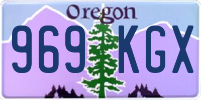 OR license plate 969KGX