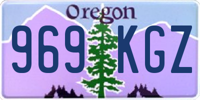 OR license plate 969KGZ