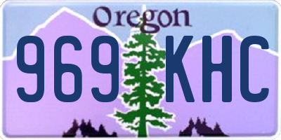 OR license plate 969KHC