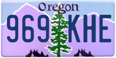 OR license plate 969KHE