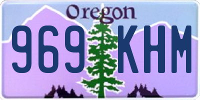 OR license plate 969KHM