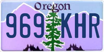 OR license plate 969KHR