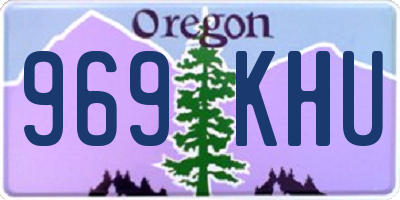 OR license plate 969KHU