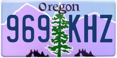 OR license plate 969KHZ