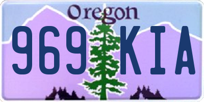 OR license plate 969KIA
