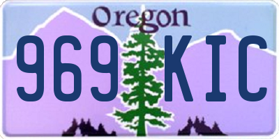 OR license plate 969KIC