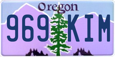 OR license plate 969KIM
