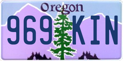 OR license plate 969KIN