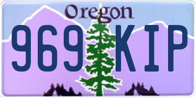 OR license plate 969KIP