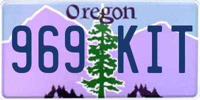 OR license plate 969KIT
