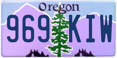 OR license plate 969KIW