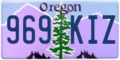 OR license plate 969KIZ