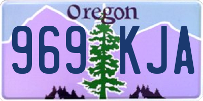 OR license plate 969KJA