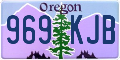 OR license plate 969KJB