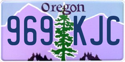 OR license plate 969KJC