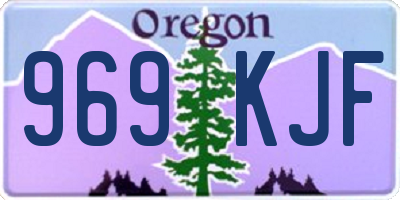OR license plate 969KJF