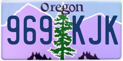 OR license plate 969KJK
