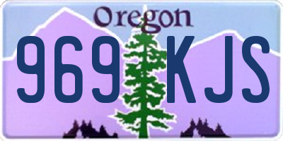 OR license plate 969KJS