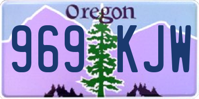 OR license plate 969KJW