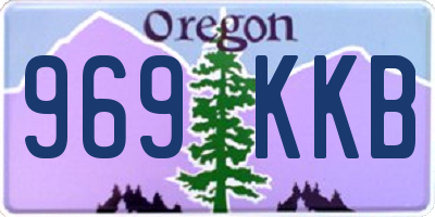 OR license plate 969KKB