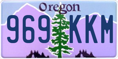 OR license plate 969KKM
