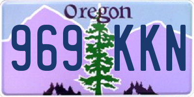 OR license plate 969KKN