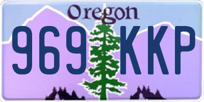 OR license plate 969KKP
