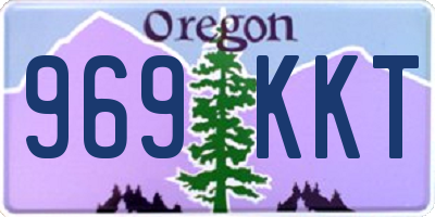 OR license plate 969KKT