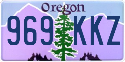 OR license plate 969KKZ