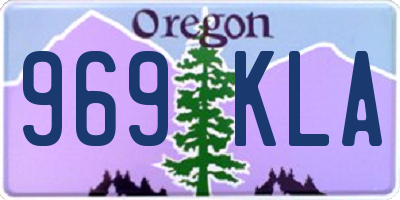 OR license plate 969KLA
