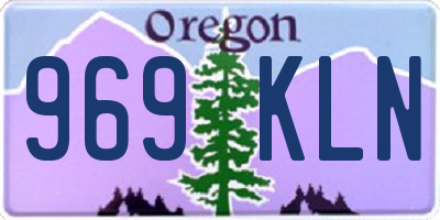 OR license plate 969KLN