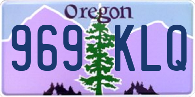 OR license plate 969KLQ