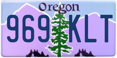 OR license plate 969KLT