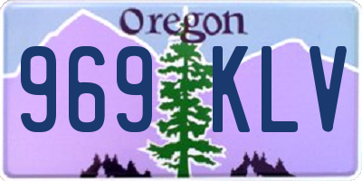 OR license plate 969KLV