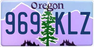 OR license plate 969KLZ