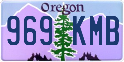 OR license plate 969KMB