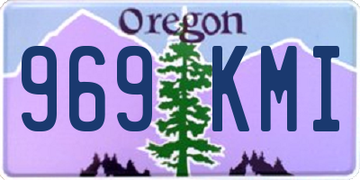 OR license plate 969KMI