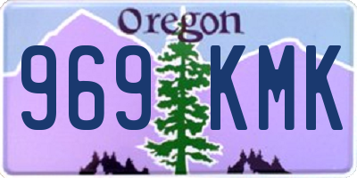 OR license plate 969KMK