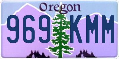 OR license plate 969KMM