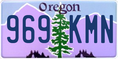 OR license plate 969KMN