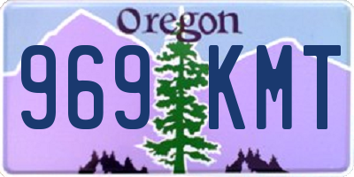 OR license plate 969KMT